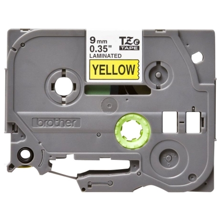 Brother TZ621 9 BLACK ON YELLOW