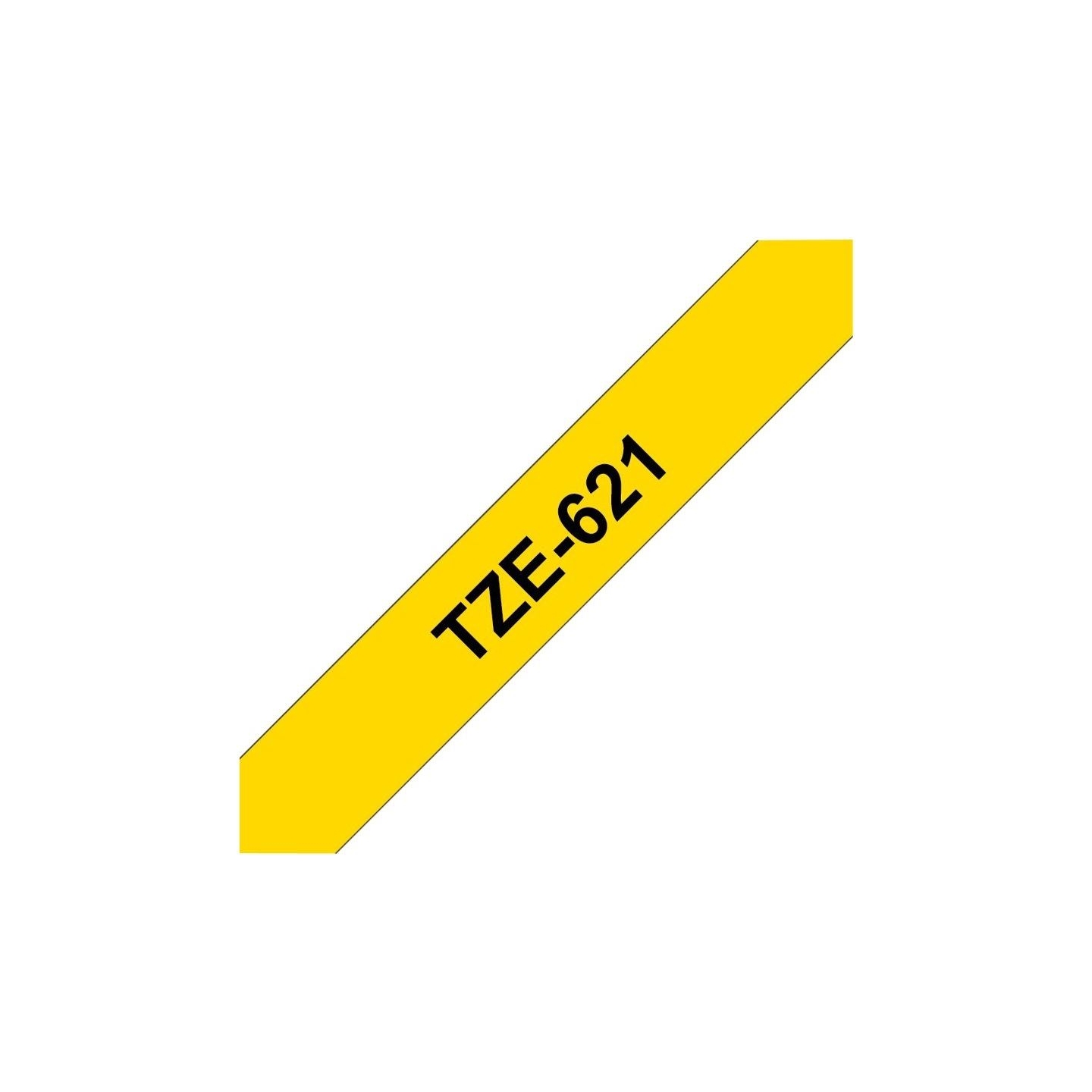 Brother TZ621 9 BLACK ON YELLOW