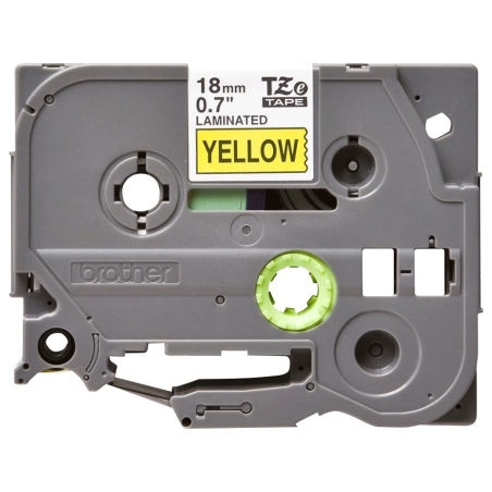 Brother TZ641 18 BLACK ON YELLOW