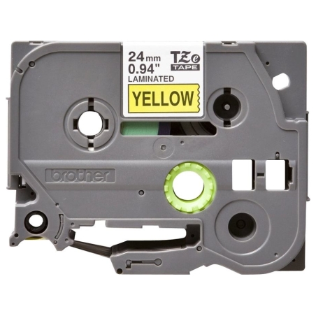 Brother TZ651 24 BLACK ON YELLOW
