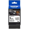 Brother TZEFX221 9 BLACK ON WHITE FLEX