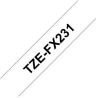 Brother TZEFX231 12 BLACK ON WHITE FLEX