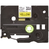 Brother TZEFX631 12 BLACK ON YELLOW FLEX