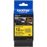 Brother TZEFX631 12 BLACK ON YELLOW FLEX