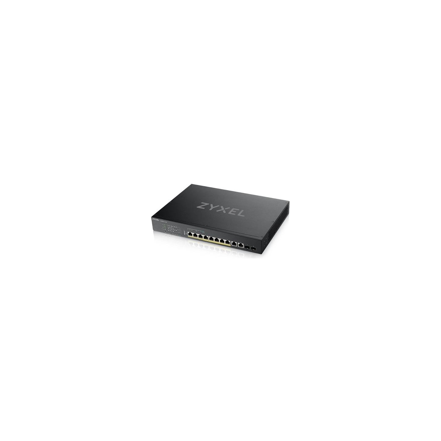 Zyxel XS1930-12HP, 8-PORT MULTI-GIGABIT SMART MANAGED POE 375WATT 802.3BT SWITCH, 2X 10GBE, 2 SFP+ UPLINK, HYBRID MODE, STANDALO