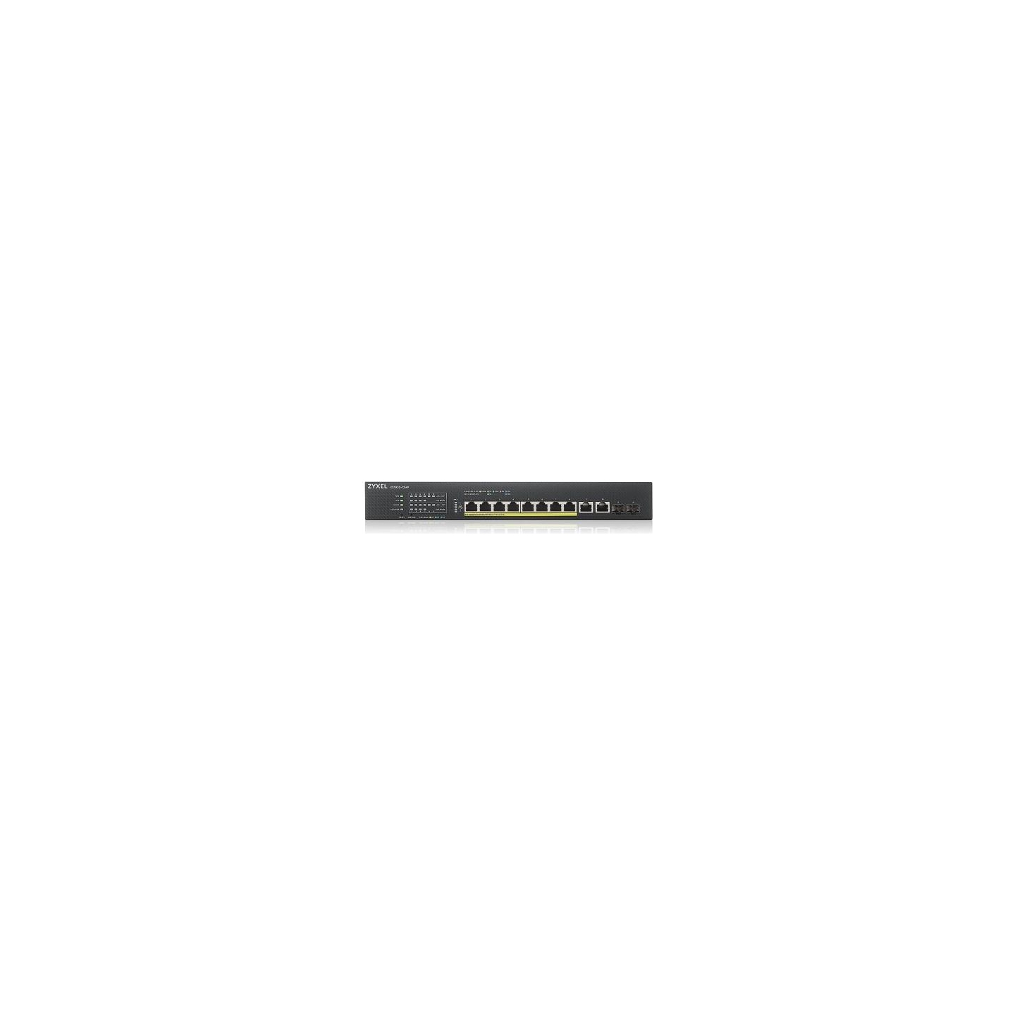 Zyxel XS1930-12HP, 8-PORT MULTI-GIGABIT SMART MANAGED POE 375WATT 802.3BT SWITCH, 2X 10GBE, 2 SFP+ UPLINK, HYBRID MODE, STANDALO