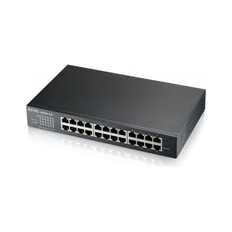 Zyxel GS1915-24E, 24-PORT GBE SMART SWITCH, HYBRID MODE, STANDALONE OR NEBULAFLEX CLOUD, RACKMOUNT, FANLESS (5Y WARRANTY)