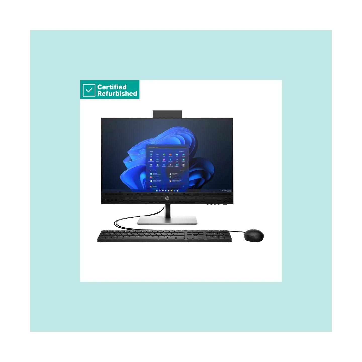 HP RENEW SILVER HP Pro 440 G9 AIO All-in-One - i5-13400, 8GB, 512GB SSD, 23.8 FHD Non-Touch AG, WiFi, Height Adjustable, NO CAM,