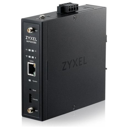 Zyxel IAP500BE, BE5000, DUAL RADIO 2X2 MU-MIMO, POE+ (802.3AT), INDUSTRIAL AP, DIN RAIL MOUNTED STANDALONE/NEBULA CLOUD MANAGED,
