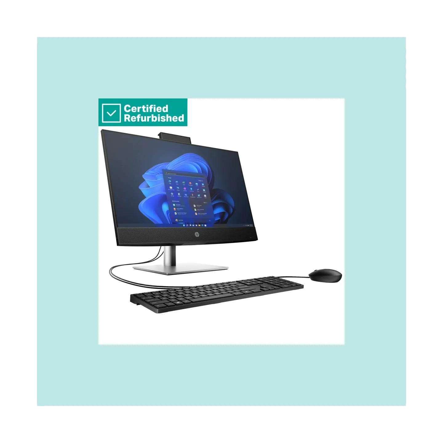 HP RENEW SILVER HP Pro 440 G9 AIO All-in-One - i5-13400, 8GB, 512GB SSD, 23.8 FHD Non-Touch AG, WiFi, Height Adjustable, NO CAM,