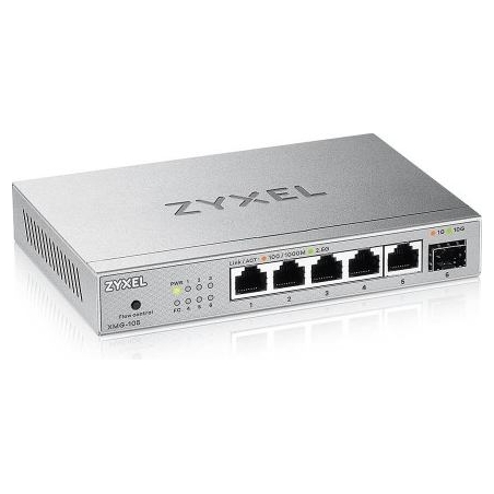 Zyxel XMG-105 5 PORTS 2,5G + 1 SFP+ MULTIGIG UNMANAGED DESKTOP SWITCH (2Y WARRANTY)