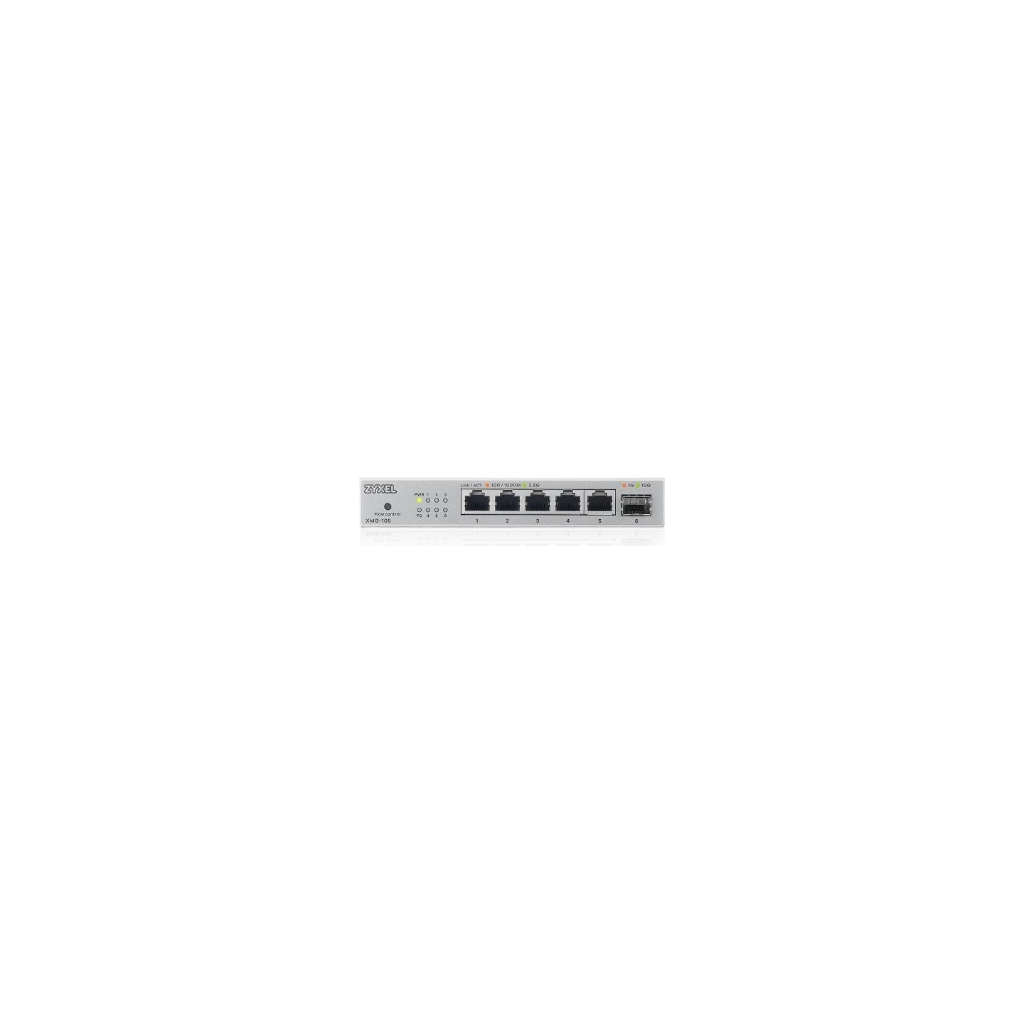 Zyxel XMG-105 5 PORTS 2,5G + 1 SFP+ MULTIGIG UNMANAGED DESKTOP SWITCH (2Y WARRANTY)