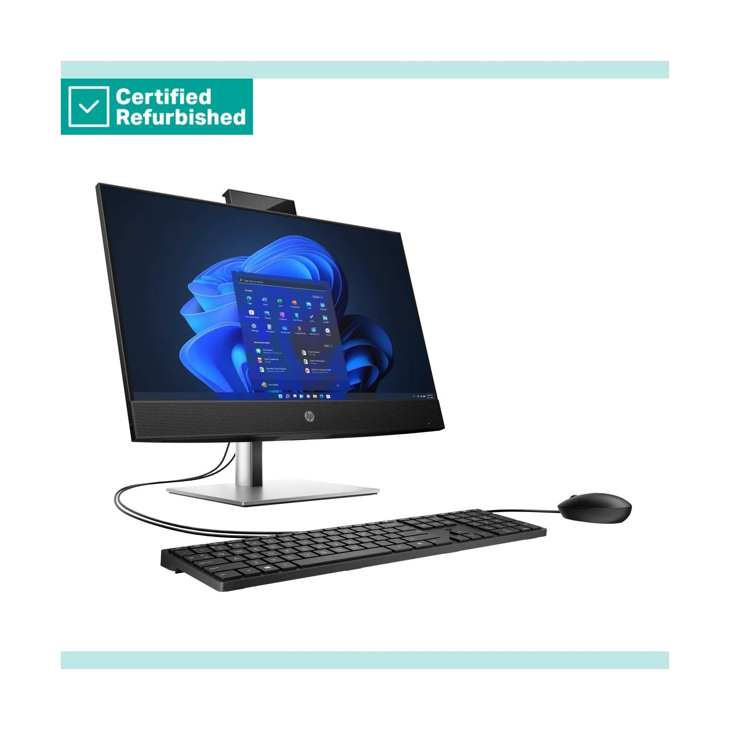 HP RENEW SILVER HP Pro 440 G9 AIO All-in-One - i5-14500T, 16GB, 512GB SSD, 23.8 FHD Non-Touch AG, Height Adjustable, USB Mouse, 