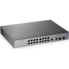 Zyxel GS1350-18HP, 18 PORT MANAGED CCTV POE SWITCH, LONG RANGE, 250W (1 YEAR NCC PRO PACK LICENSE BUNDLED) (5Y WARRANTY)