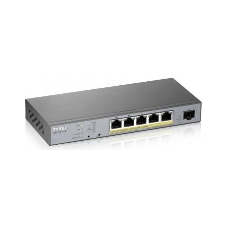 Zyxel GS1350-6HP CCTV PoE LR Switch 60W 802.3BT