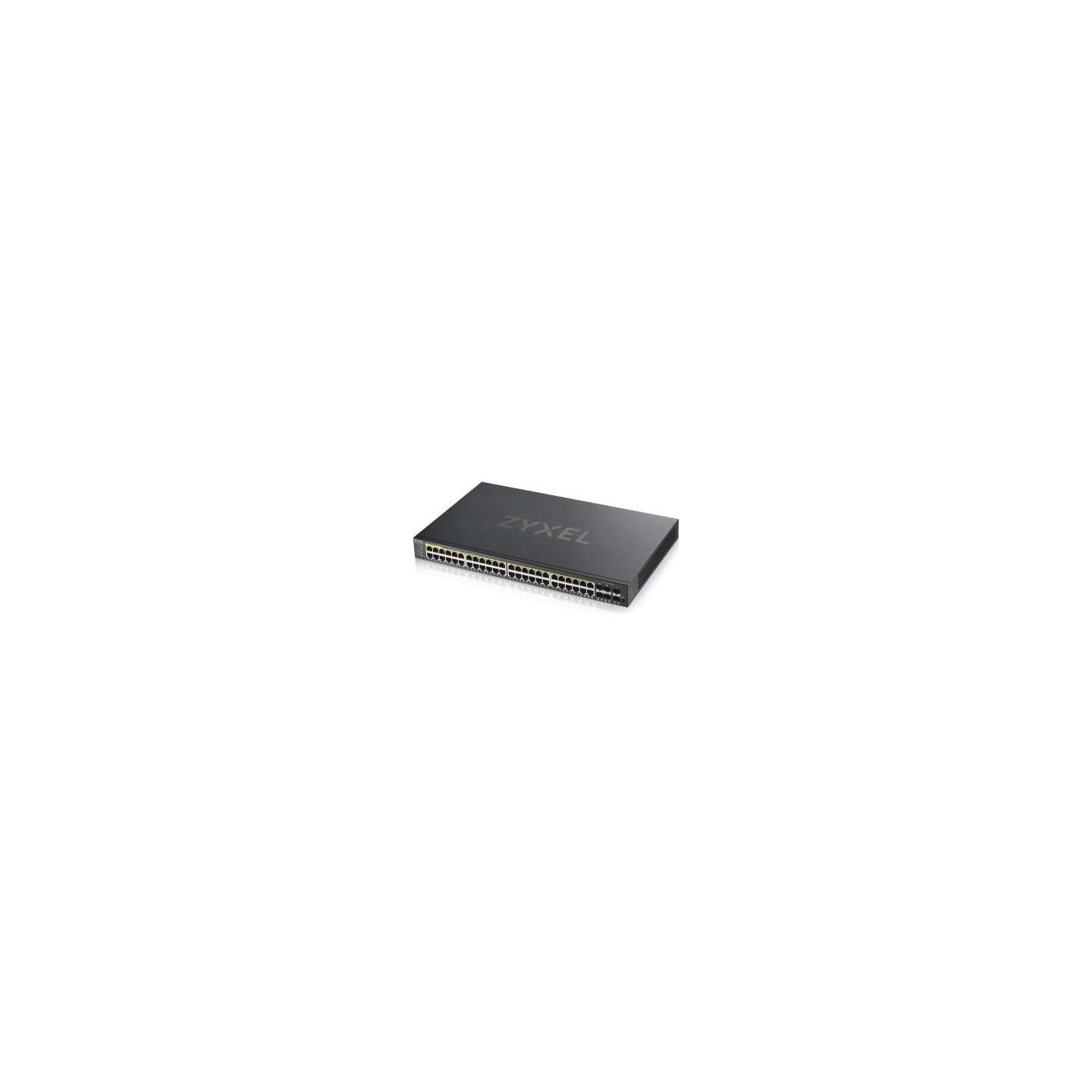 Zyxel GS1920-48HPV2, 50 PORT SMART MANAGED POE SWITCH 48X GIGABIT COPPER POE AND 4X GIGABIT DUAL PERS., HYBRID MODE, STANDALONE 
