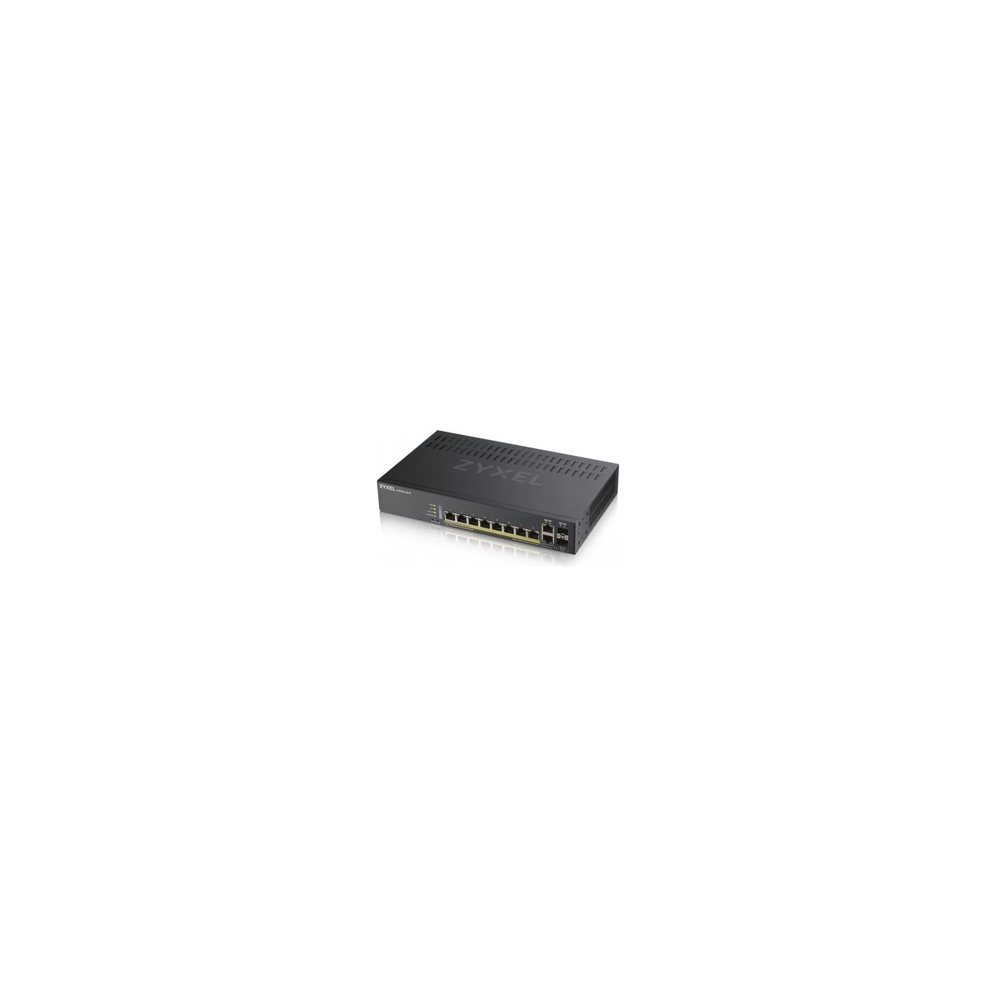 Zyxel GS1920-8HPV2, 10 PORT SMART MANAGED SWITCH 8X GIGABIT COPPER AND 2X GIGABIT DUAL PERS., HYBRID MODE, STANDALONE OR NEBULAF
