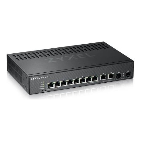 Zyxel GS2220-10,EU REGION,8-PORT GBE L2 SWITCH WITH GBE UPLINK (1 YEAR NCC PRO PACK LICENSE BUNDLED) (5Y WARRANTY)