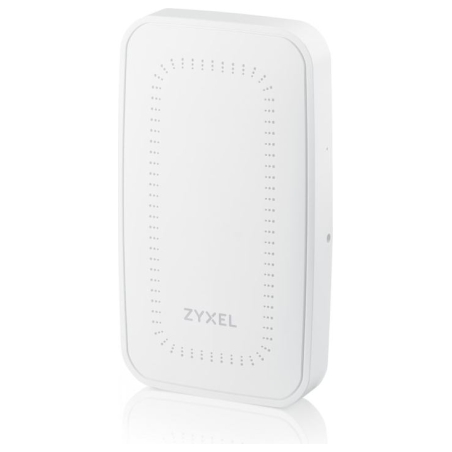 Zyxel WAX300H AX3000, 2X2:2 MU-MIMO, WALL PLATE MOUNTING, 3 X LAN PORT INCLUDING 1 WITH POE 5W PASS THROUGH, POE+ (802.3AT), STA