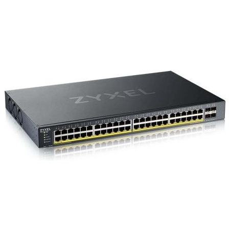 Zyxel XGS1935-52HP, 52 PORT LITE-L3 SMART MANAGED POE SWITCH, 48X GIGABIT POE AND 4X 10G SFP+, HYBRID MODE, STANDALONE OR NEBULA