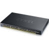 Zyxel XGS1935-52HP, 52 PORT LITE-L3 SMART MANAGED POE SWITCH, 48X GIGABIT POE AND 4X 10G SFP+, HYBRID MODE, STANDALONE OR NEBULA