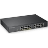 Zyxel GS1900-24EP, 24-PORT GBE L2, 12 PORT POE SMART SWITCH, RACKMOUNT, 130 WATT (5Y WARRANTY)