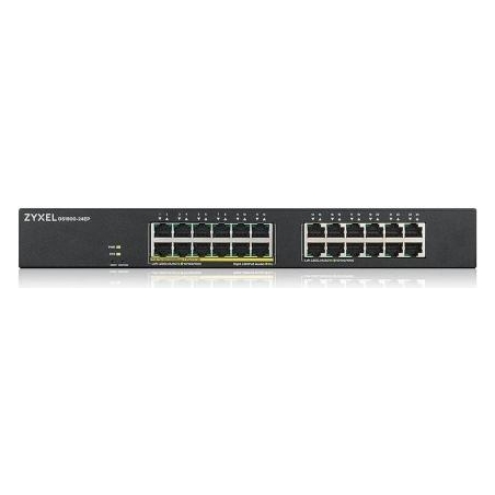 Zyxel GS1900-24EP, 24-PORT GBE L2, 12 PORT POE SMART SWITCH, RACKMOUNT, 130 WATT (5Y WARRANTY)