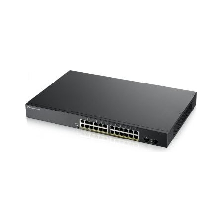 Zyxel GS1900-24HP V2, 24-PORT GBE L2 POE SMART SWITCH, RACKMOUNT, 170 WATT (5Y WARRANTY)