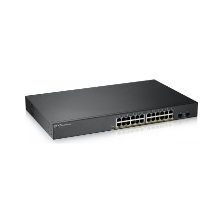 Zyxel GS1900-24HP V2, 24-PORT GBE L2 POE SMART SWITCH, RACKMOUNT, 170 WATT (5Y WARRANTY)