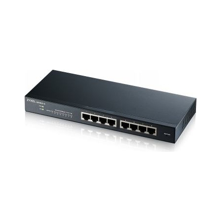 Zyxel GS1900-8 V2, 8 PORT GBE L2 SMART SWITCH, DESKTOP, FANLESS (5Y WARRANTY)
