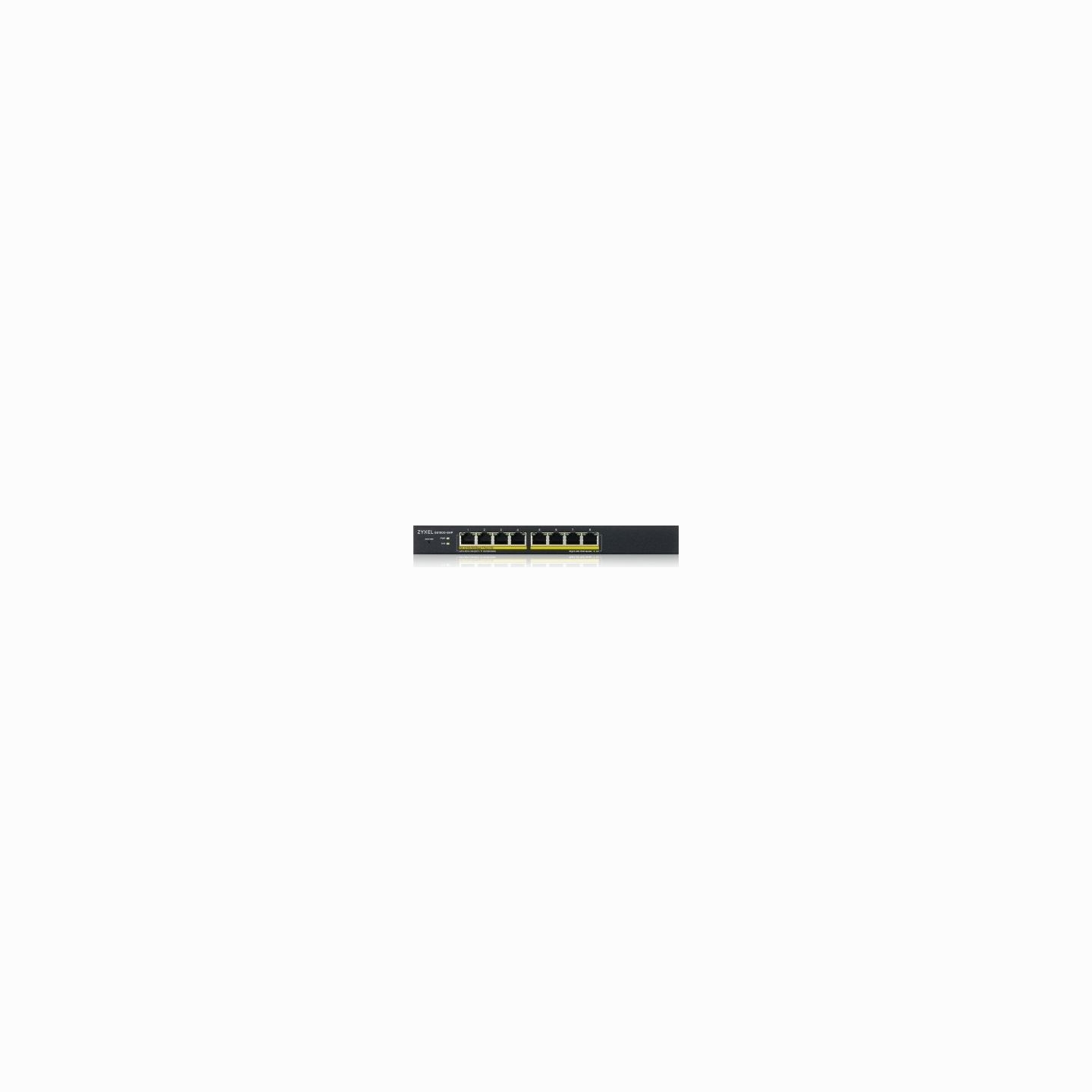 Zyxel GS1900-8HP V3, 8-PORT GBE L2 POE SMART SWITCH, 802.3AT, DESKTOP, FANLESS, 77 WATT (5Y WARRANTY)