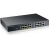 Zyxel GS1915-24EP, 24-PORT GBE, 12 PORT POE, 130 WATT 802.3AT, RACKMOUNT, FANLESS, SMART SWITCH, HYBRID MODE, STANDALONE OR NEBU