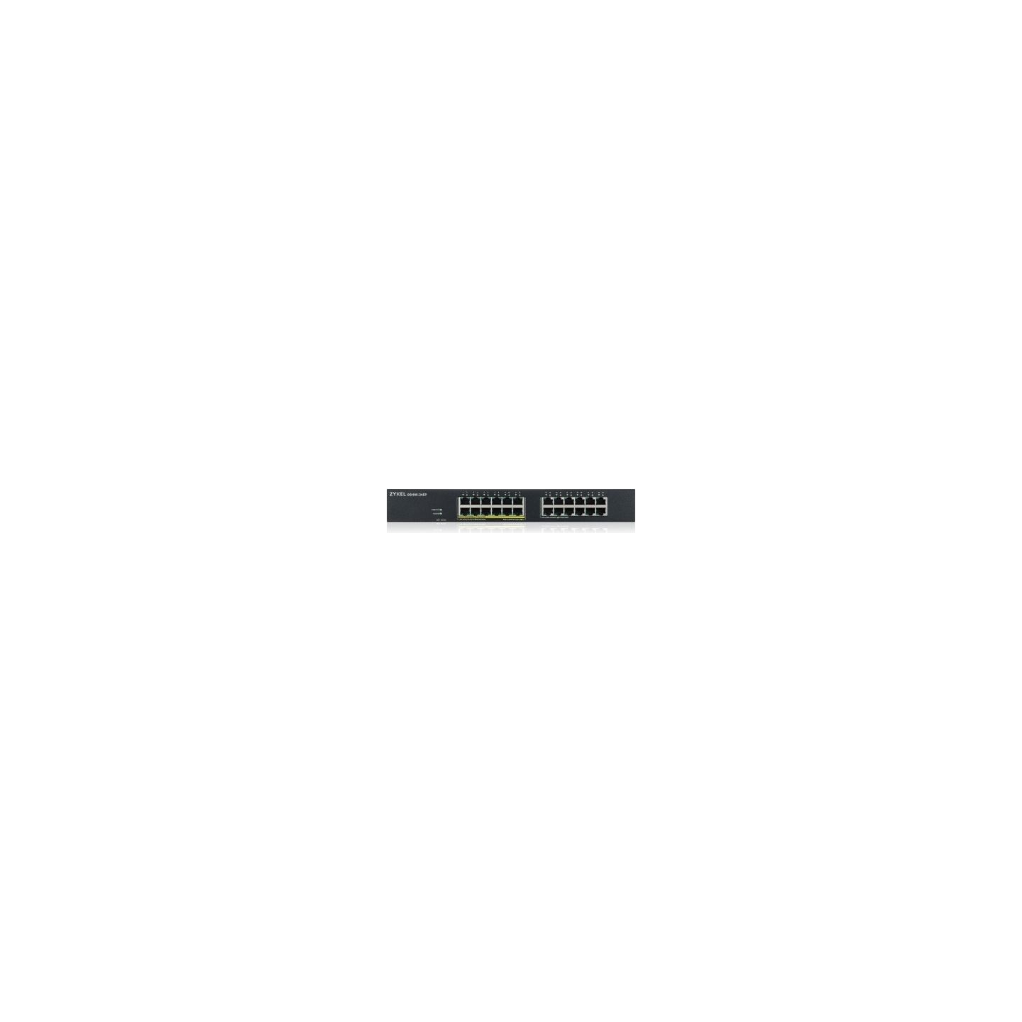 Zyxel GS1915-24EP, 24-PORT GBE, 12 PORT POE, 130 WATT 802.3AT, RACKMOUNT, FANLESS, SMART SWITCH, HYBRID MODE, STANDALONE OR NEBU