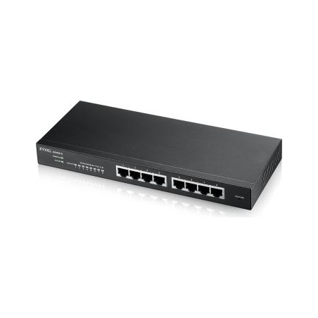 Zyxel GS1915-8, 8-PORT GBE SMART SWITCH, HYBRID MODE, STANDALONE OR NEBULAFLEX CLOUD, DESKTOP, FANLESS (5Y WARRANTY)
