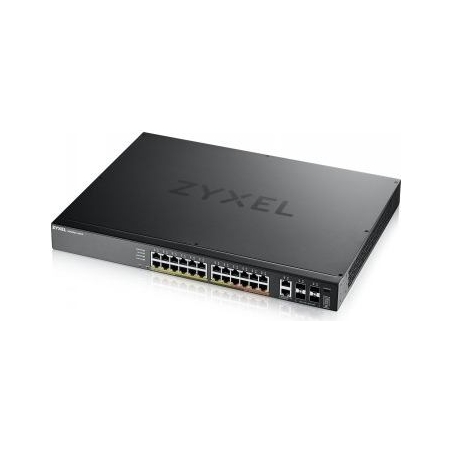 Zyxel XGS2220-30HP, L3 ACCESS SWITCH, 400W POE, 16XPOE+/10XPOE++, 24X1G RJ45 2X10MG RJ45, 4X10G SFP+ UPLINK, INCL. 1 YR NEBULAFL