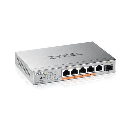 Zyxel XMG-105 5 PORTS 2,5G + 1 SFP+, 4 PORTS 70W TOTAL POE++ DESKTOP MULTIGIG UNMANAGED DESKTOP SWITCH (2Y WARRANTY)