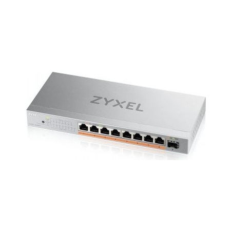 Zyxel XMG-108 8 PORTS 2,5G + 1 SFP+, 8 PORTS 100W TOTAL POE++ DESKTOP MULTIGIG UNMANAGED DESKTOP SWITCH (2Y WARRANTY)