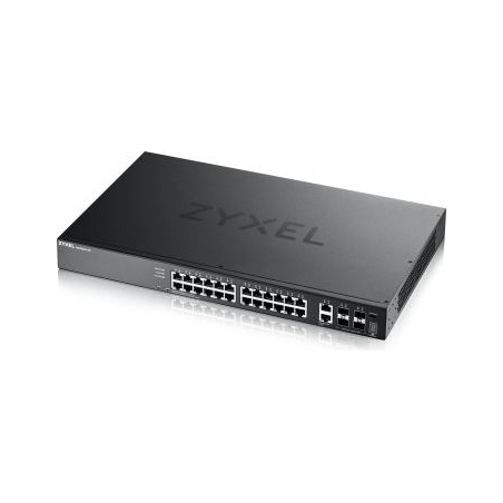Zyxel XGS2220-30, L3 ACCESS SWITCH, 24X1G RJ45 2X10MG RJ45, 4X10G SFP+ UPLINK, INCL. 1 YR NEBULAFLEX PRO (5Y WARRANTY)