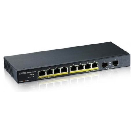 Zyxel GS1100-10HPV2, UNMANAGED POE 8X GIGABIT, 2X FIBER UPLINK, 130 WATT POE (5Y WARRANTY)