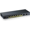 Zyxel GS1100-10HPV2, UNMANAGED POE 8X GIGABIT, 2X FIBER UPLINK, 130 WATT POE (5Y WARRANTY)