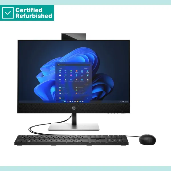 HP RENEW SILVER HP Pro 440 G9 AIO All-In-One - i5-13500T, 8GB, 512GB SSD, 23.8 FHD Non-Touch AG, Height Adjustable, DVD-RW, USB 