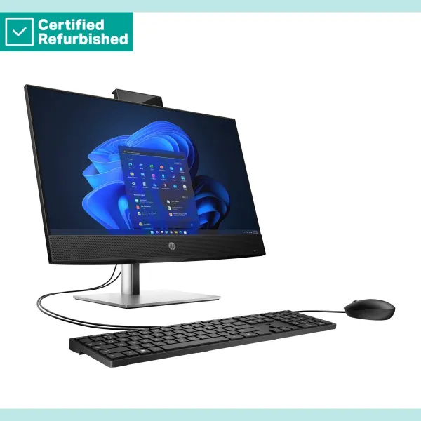 HP RENEW SILVER HP Pro 440 G9 AIO All-In-One - i5-13500T, 8GB, 512GB SSD, 23.8 FHD Non-Touch AG, Height Adjustable, DVD-RW, USB 