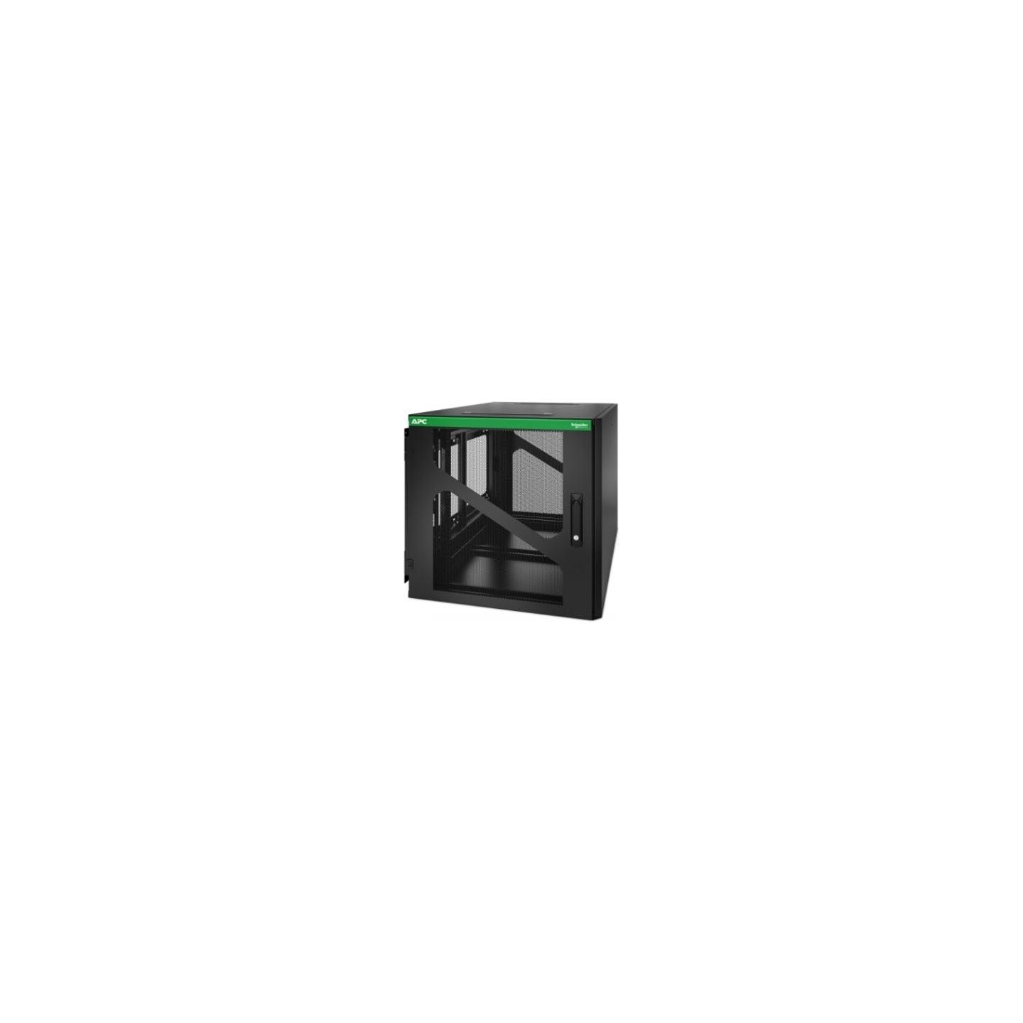APC NETSHELTER 12U WALLMOUNT RACK ENCLOSURE CABINET SIDE MOUNT UPS DEPTH
