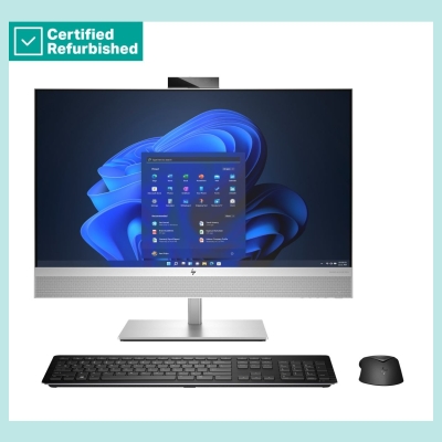 HP RENEW SILVER HP Elite 870 G9 AIO All-In-One 27 - i7-14700, 16GB, 512GB SSD, 27 FHD Non-Touch AG, Height Adjustable, FPR, Win 