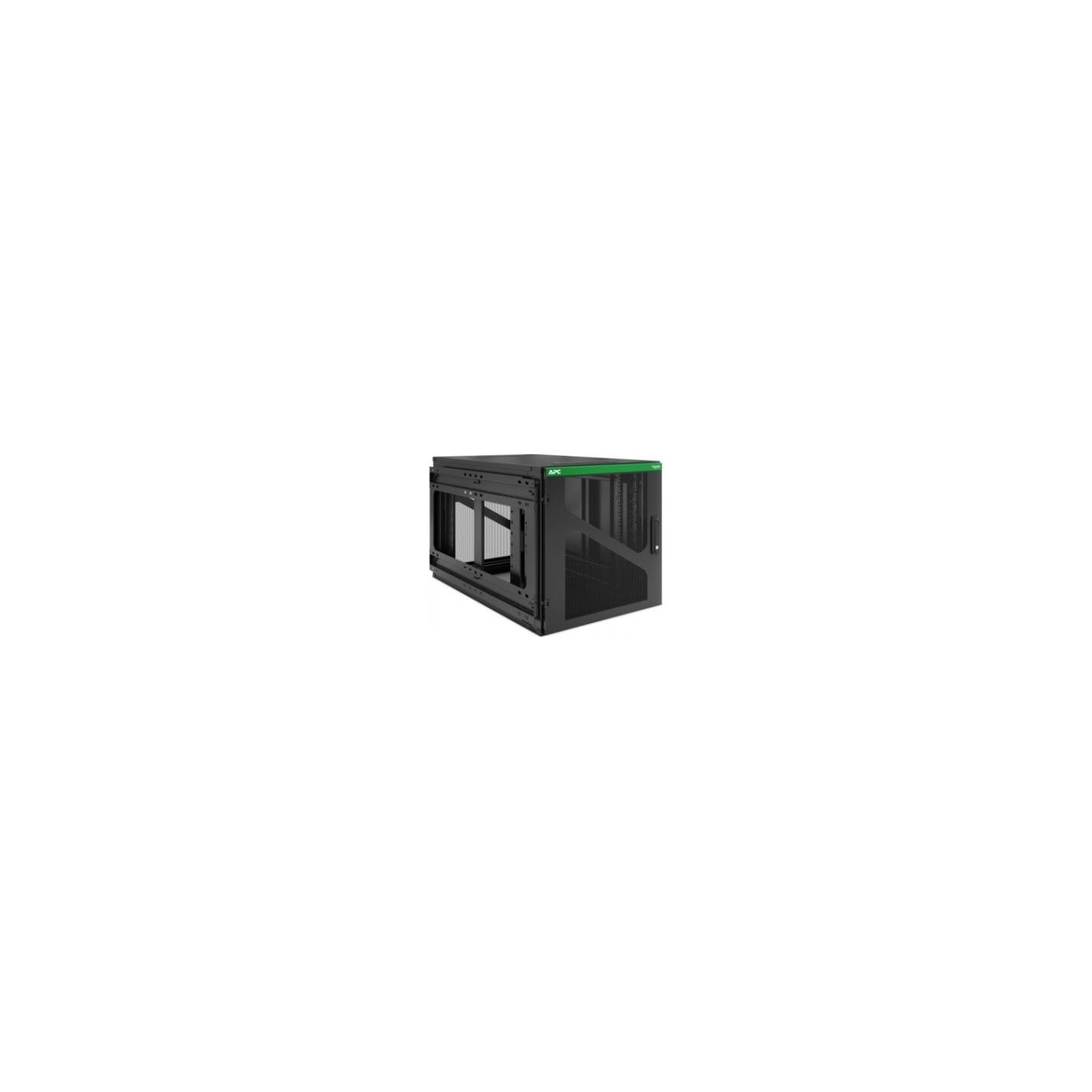 APC NETSHELTER 12U WALLMOUNT RACK ENCLOSURE CABINET SIDE MOUNT UPS DEPTH