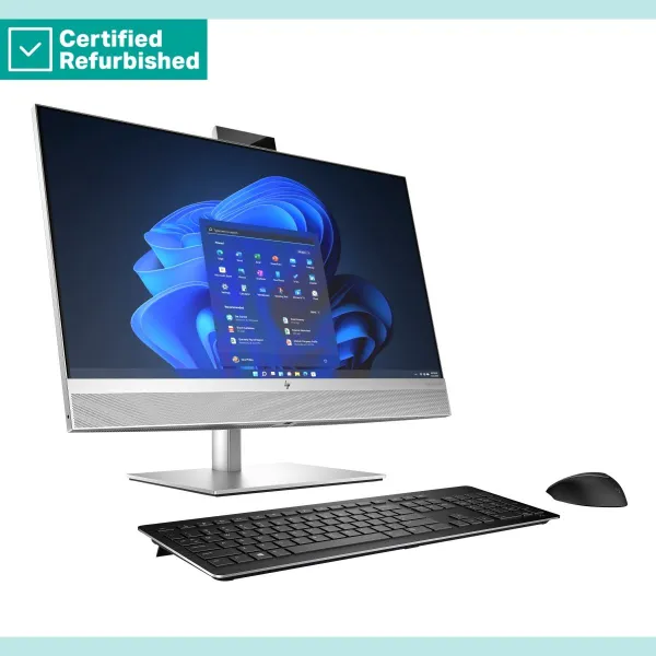 HP RENEW SILVER HP Elite 870 G9 AIO All-In-One 27 - i7-14700, 16GB, 512GB SSD, 27 FHD Non-Touch AG, Height Adjustable, FPR, Win 