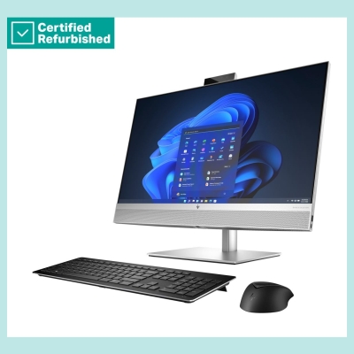 HP RENEW SILVER HP Elite 870 G9 AIO All-In-One 27 - i7-14700, 16GB, 512GB SSD, 27 FHD Non-Touch AG, Height Adjustable, FPR, Win 