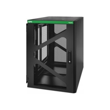 APC NETSHELTER 18U WALLMOUNT RACK ENCLOSURE CABINET SIDE MOUNT UPS DEPTH