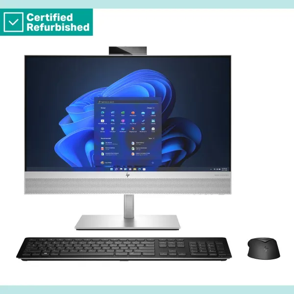 HP RENEW SILVER HP Elite 840 G9 AIO All-In-One 24 - i7-14700, 32GB, 1TB SSD, 23.8 FHD Touch AG, FPR, Height Adjustable, Win 11 P