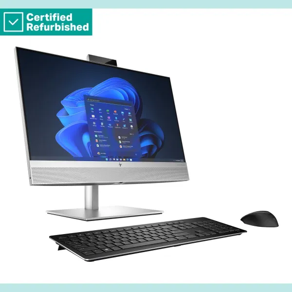 HP RENEW SILVER HP Elite 840 G9 AIO All-In-One 24 - i7-14700, 32GB, 1TB SSD, 23.8 FHD Touch AG, FPR, Height Adjustable, Win 11 P